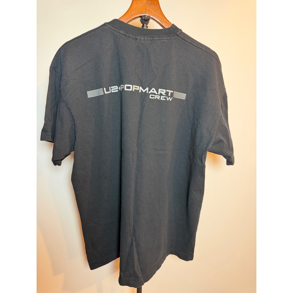 Vintage U2 PopMart Tour 97 Crew T-Shirt XL Black Fruit of the Loom Screen Stars